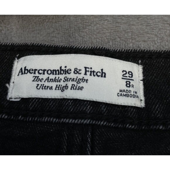 Abercrombie & Fitch The Ankle Straight Ultra High Rise Women’s Jeans Size 29/8 - Picture 10 of 11